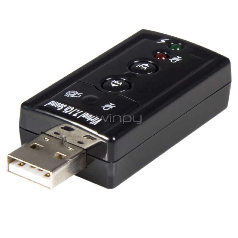 Tarjeta de Sonido 7,1 Virtual USB Externa Adaptador Conversor - StarTech