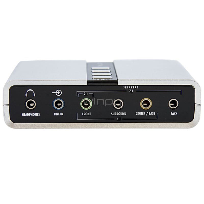 Tarjeta de Sonido 7.1 USB Externa Adaptador Conversor puerto SPDIF Audio Digital Óptico - StarTech