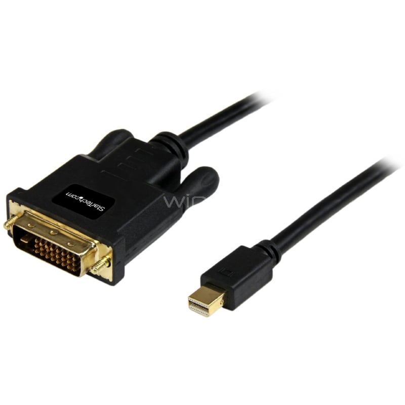 Cable de 91cm Adaptador de Video Mini DisplayPort a DVI-D - Conversor Pasivo - 1920x1200 - Negro - StarTech