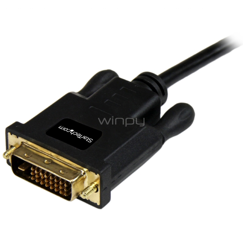 Cable de 91cm Adaptador de Video Mini DisplayPort a DVI-D - Conversor Pasivo - 1920x1200 - Negro - StarTech
