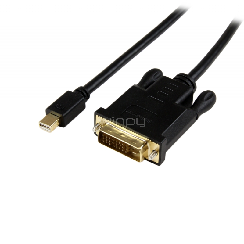 Cable de 1,8m Adaptador Conversor Mini DisplayPort a DVI - Convertidor Activo - Mini DP Macho - DVI Macho - 1920x1200 - Negro - StarTech