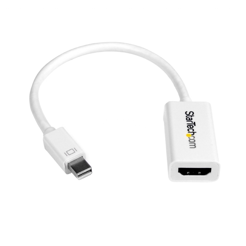 Conversor de Video Mini DisplayPort a HDMI con Audio – Adaptador Activo MDP 1.2 para MacBook Pro – 4K @ 30Hz - Blanco - StarTech