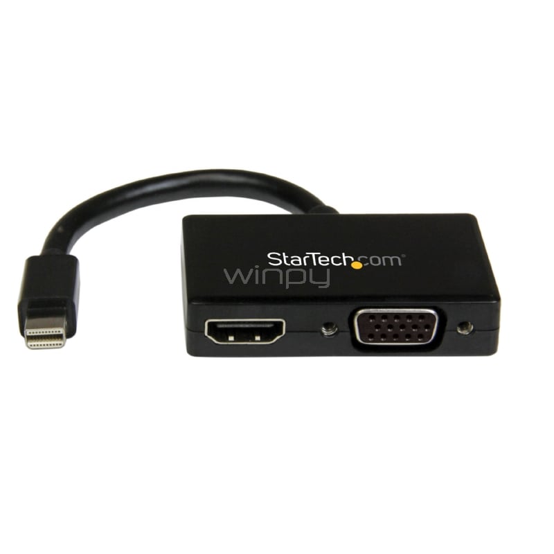 Adaptador Mini DP de Audio/Video para Viajes - Conversor Mini DisplayPort a HDMI o VGA - 1920x1200 1080p - StarTech