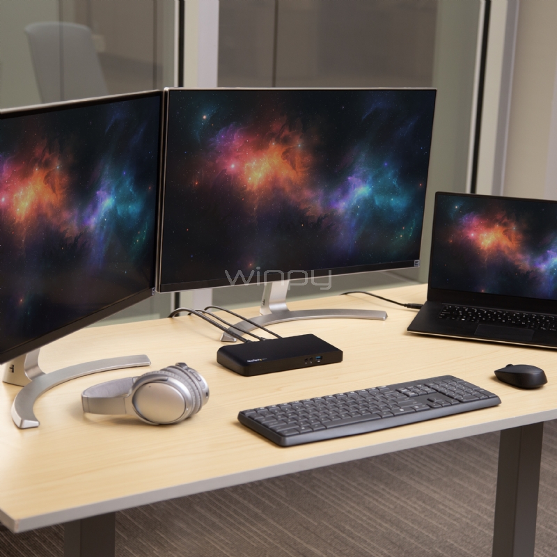 Dock USB-C de Dos Monitores con MST- 4x Puertos USB 3.0 - StarTech