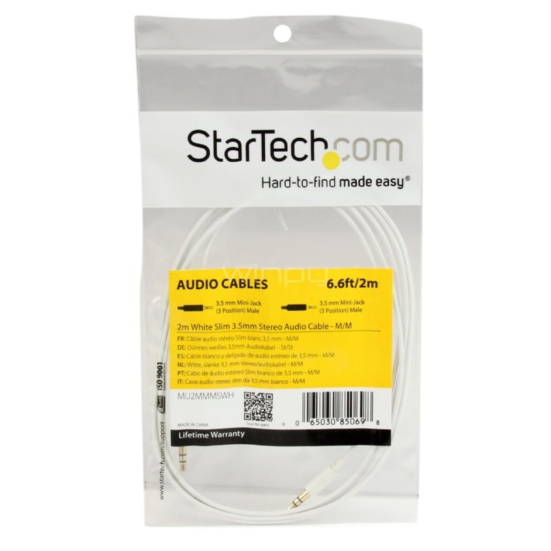 CABLE MINIJACK (Micro Jack) 2,5mm MACHO A MINIJACK 3,5mm MACHO EN 2 Me