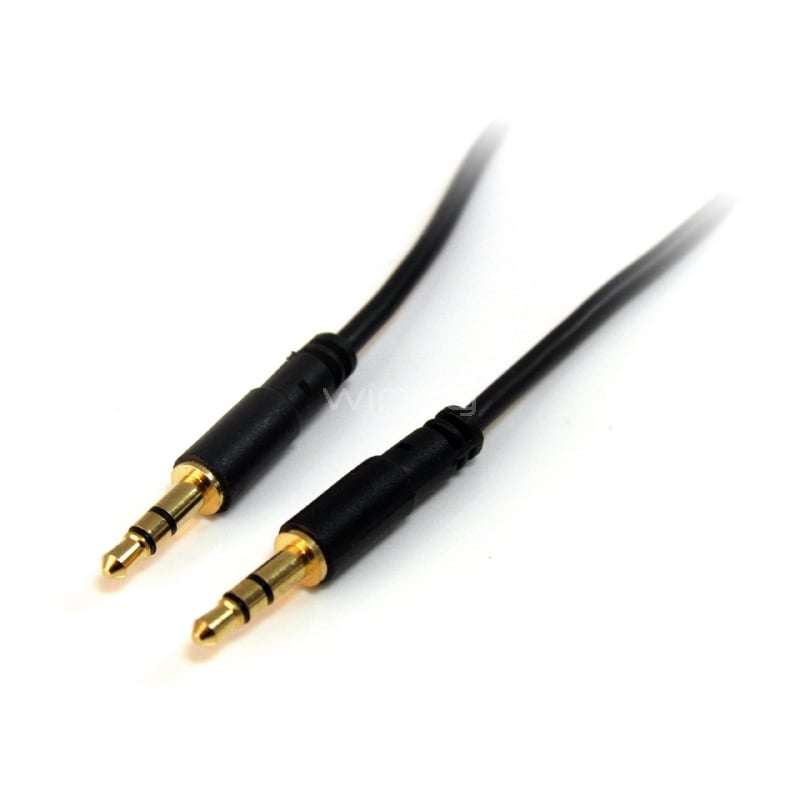 Cable Delgado de 91cm de Audio Estéreo Conector Mini Jack 3,5mm - Plug TRRS - Macho a Macho - StarTech