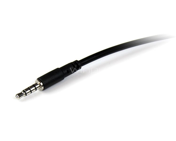 Cable de 2m de Extensión Alargador de Auriculares Headset Mini-Jack 3,5mm 4 pines Macho a Hembra - StarTech