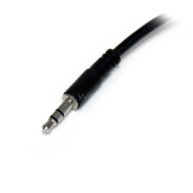 Adaptador Divisor de Auriculares Mini-Jack 3,5mm 3 pines Macho a 2x  Mini-Jack 3 pines Hembra - StarTech