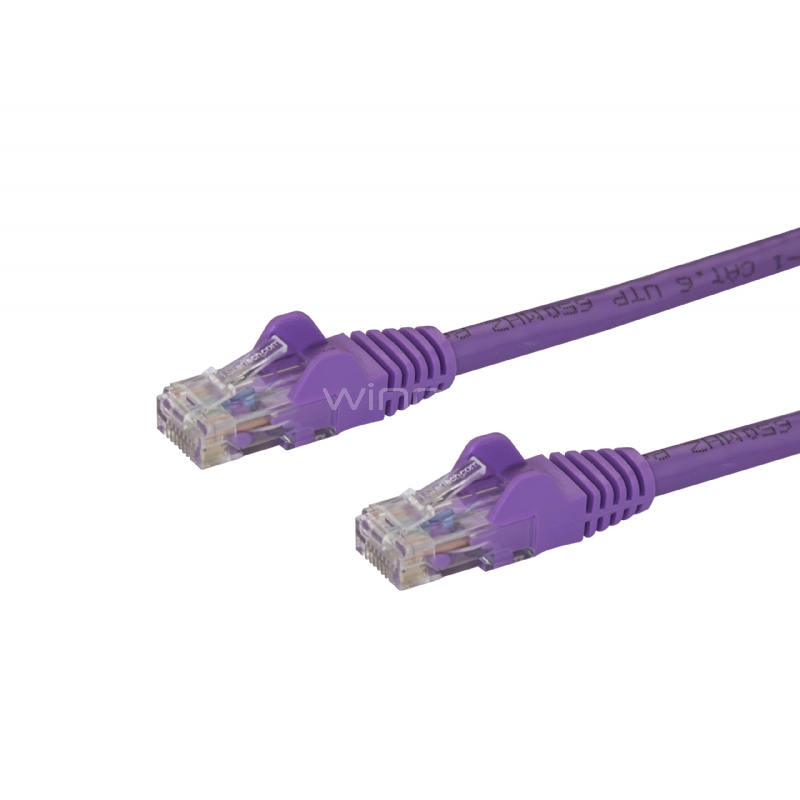 Cable de Red de 10m Púrpura Cat6 UTP Ethernet Gigabit RJ45 sin Enganches - StarTech