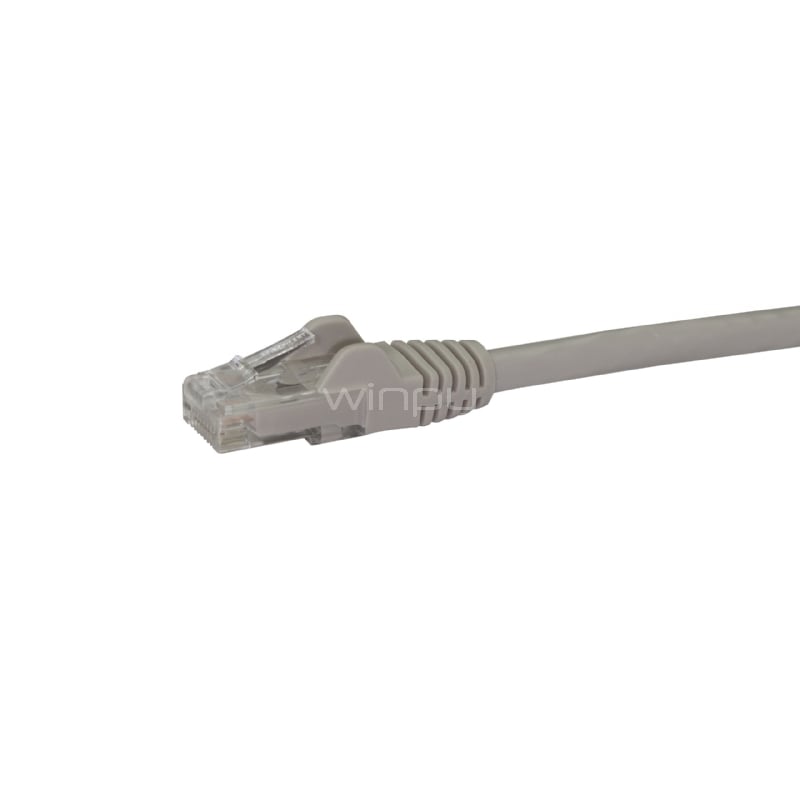 Cable de 2m Gris de Red Gigabit Cat6 Ethernet RJ45 sin Enganche - Cable Patch Snagless Macho a Macho - StarTech