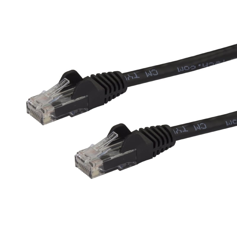 Cable de Red Ethernet Snagless Sin Enganches Cat 6 Cat6 Gigabit 3m - Negro - StarTech