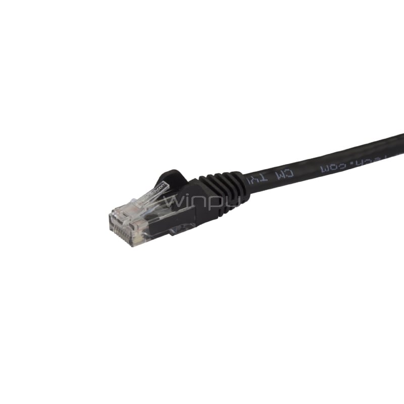 Cable de Red Ethernet Snagless Sin Enganches Cat 6 Cat6 Gigabit 3m - Negro - StarTech
