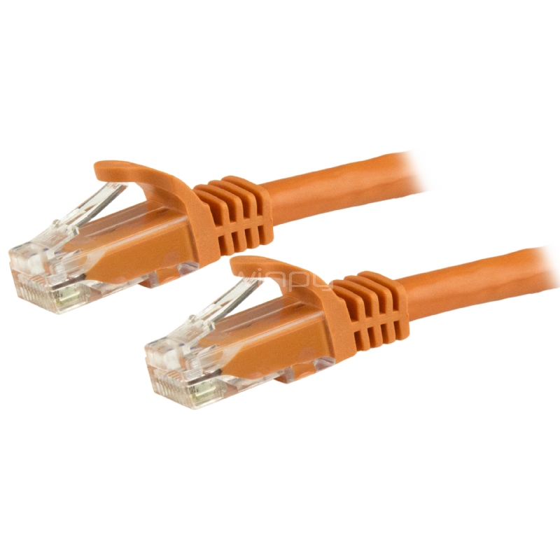 Cable de Red Ethernet Cat6 Snagless de 3m Naranja - Cable Patch RJ45 UTP - StarTech