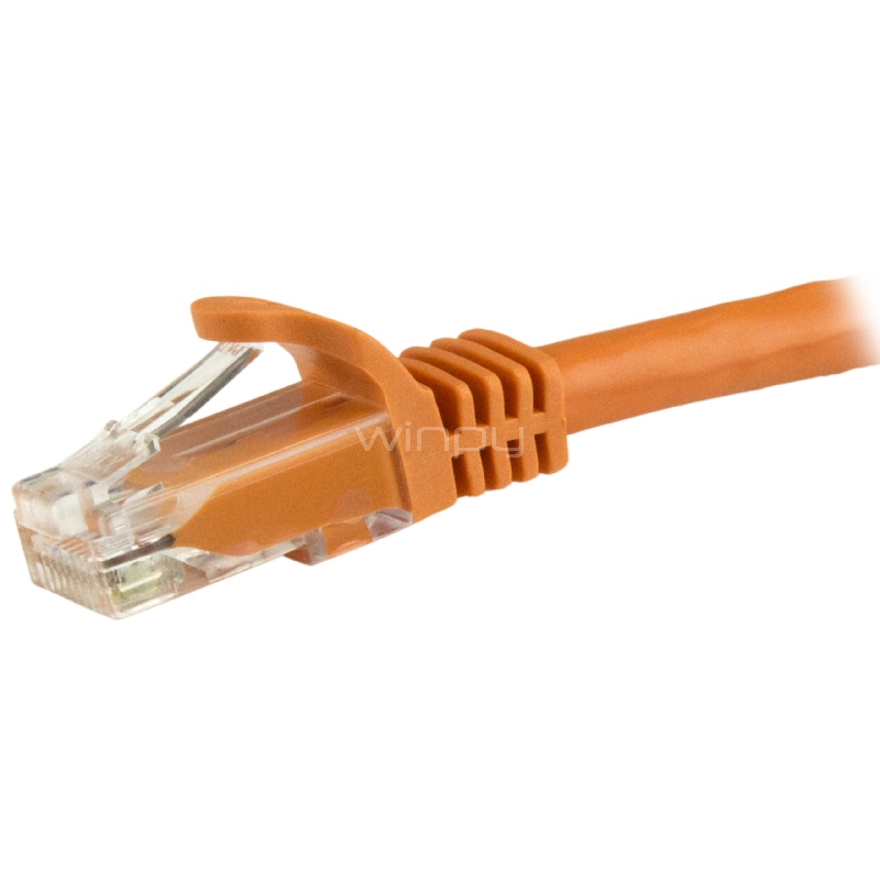Cable de Red Ethernet Cat6 Snagless de 3m Naranja - Cable Patch RJ45 UTP - StarTech