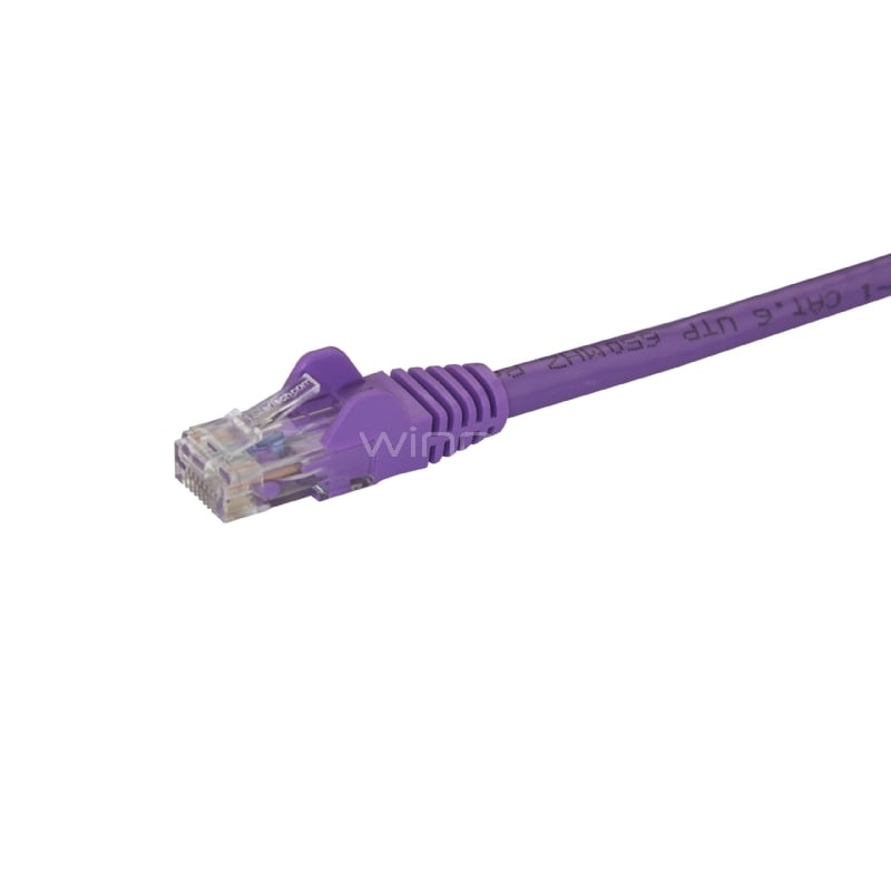 Cable de Red de 3m Púrpura Cat6 UTP Ethernet Gigabit RJ45 sin Enganches - StarTech