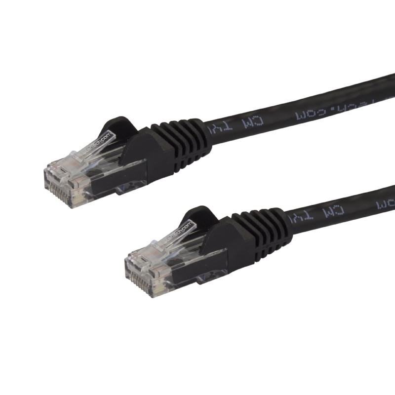 Cable de Red Ethernet Snagless Sin Enganches Cat 6 Cat6 Gigabit 5m - Negro - StarTech
