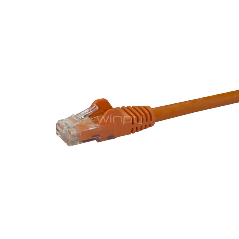 Cable de Red de 15cm Naranja Cat6 UTP Ethernet Gigabit RJ45 sin Enganches - StarTech