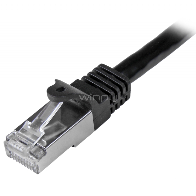 Cable de 3m de Red Cat6 Ethernet Gigabit Blindado SFTP - Negro - StarTech