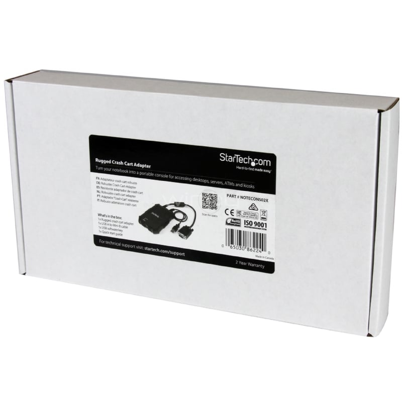 Consola KVM con Carcasa Resistente de Notebook a Servidor - StarTech
