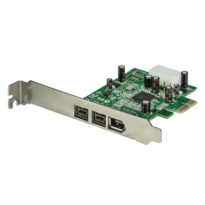 Adaptador Tarjeta FireWire PCI-Express  PCI-e de 2 Puertos F/W 800 y 1 Puerto F/W 400 - StarTech