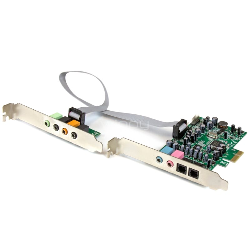 Tarjeta de sonido PCI Express con sonido envolvente de 7.1 canales 24bit 192 kHz - StarTech