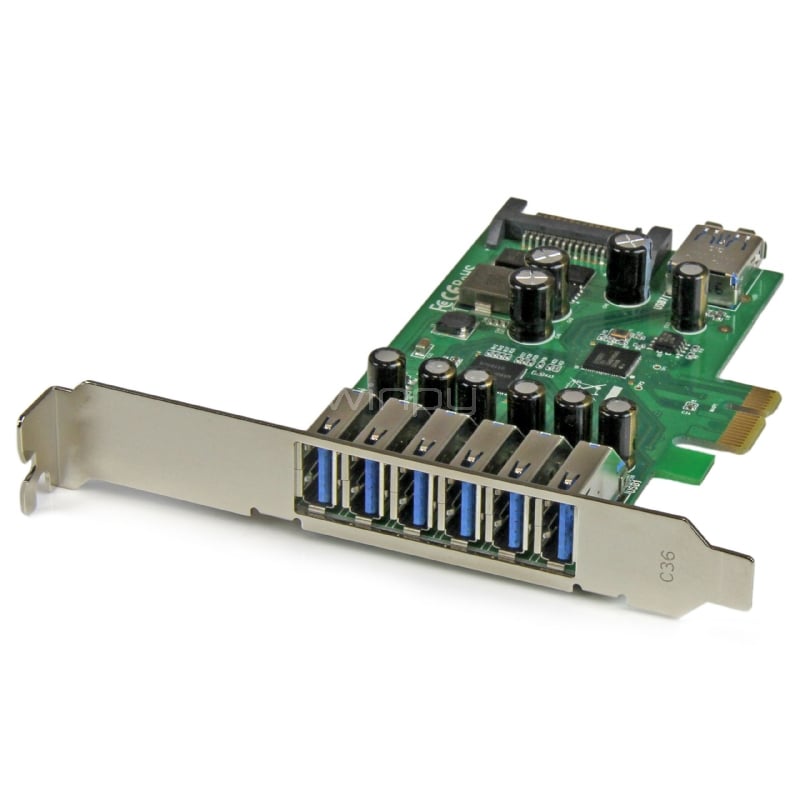 Adaptador tarjeta PCI Express de 7 puertos USB 3.0 con perfil bajo o completo - StarTech