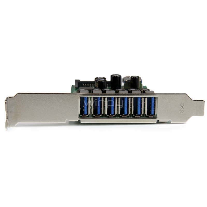Adaptador tarjeta PCI Express de 7 puertos USB 3.0 con perfil bajo o completo - StarTech
