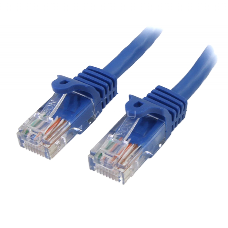 Cable de Red 2.1m Categoría Cat5e UTP RJ45 Gigabit Ethernet Patch Moldeado Snagless - Azul - StarTech