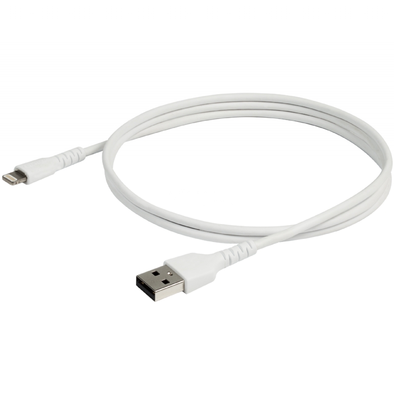 Cable de 1m USB a Lightning  - Certificado MFi de Apple - Blanco - StarTech