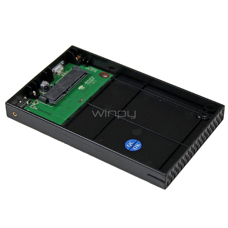 Gabinete Cofre de Aluminio USB 3.0 de Disco Duro HDD SATA 3 III 6Gbps de 2,5 Pulgadas Externo con UASP - StarTech