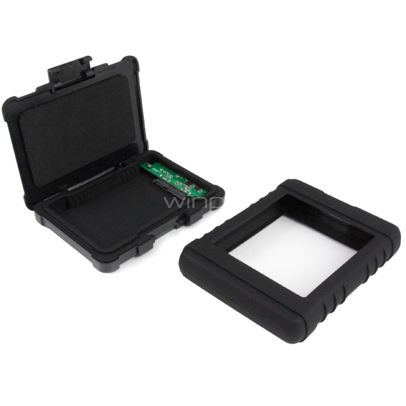 Cofre Gabinete USB 3.0 robusta con UASP para disco duro o SSD SATA de 2,5 pulgadas - Carcasa sin herramientas IP54 tipo militar - StarTech