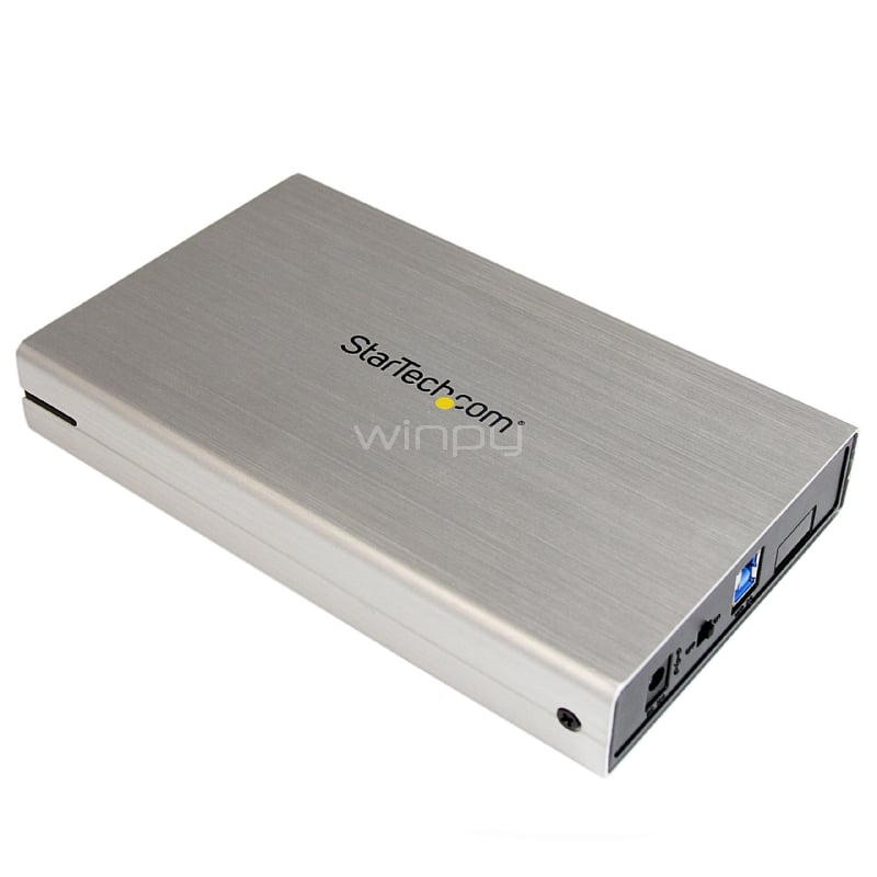 Gabinete Cofre Carcasa de Aluminio USB 3.0 de Disco Duro HDD SATA 3 III de 3,5 Pulgadas Externo UASP - Plateado - StarTech