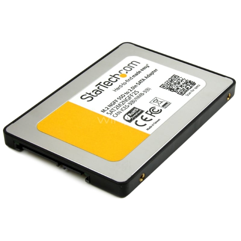 Adaptador SSD M.2 a SATA III de 2,5 Pulgadas con Carcasa Protectora - Conversor NGFF de Unidad SSD - StarTech