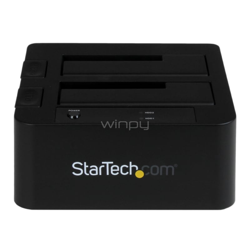 Docking Station eSATA USB 3.0 con UASP de 2 Bahías para Disco Duro o SSD SATA de 2,5 o 3,5 Pulgadas - StarTech