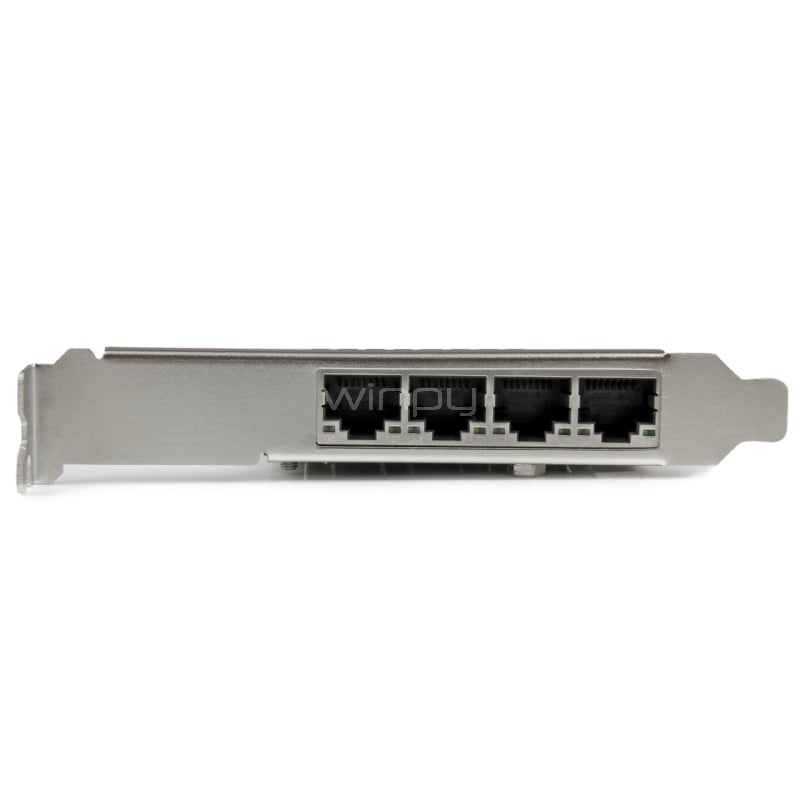 Tarjeta de Red PCI Express Ethernet Gigabit con 4 Puertos RJ45 Chipset Intel i350 - StarTech