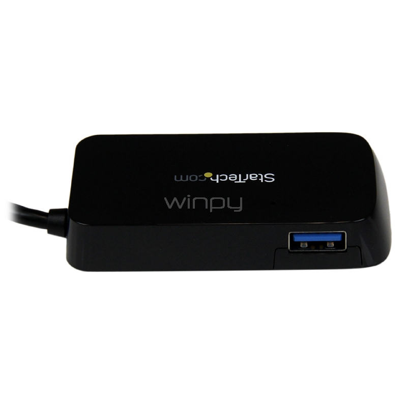 Adaptador Concentrador Hub  USB 3.0 Super Speed para Notebook de 4 Puertos Salidas - Negro - StarTech