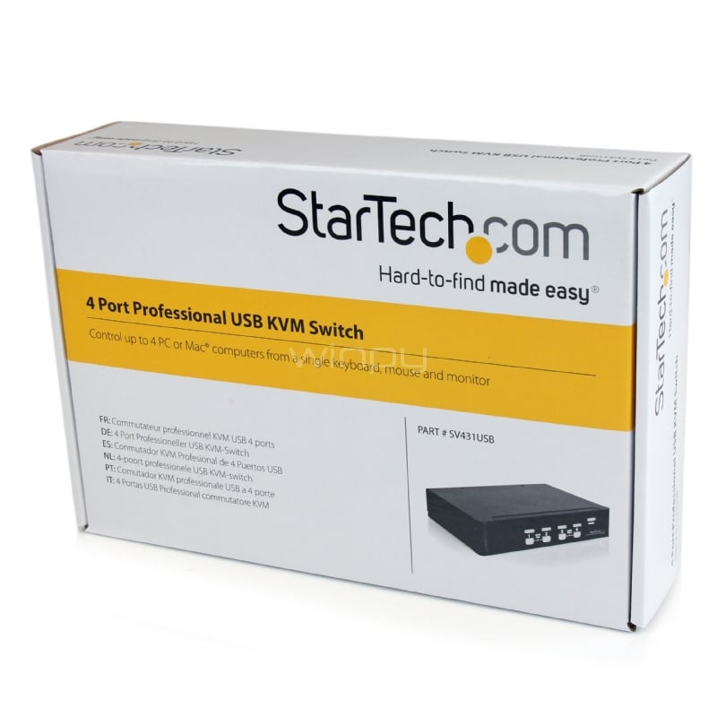 Conmutador Switch Profesional KVM 4 Puertos Video VGA - USB - Hasta ...