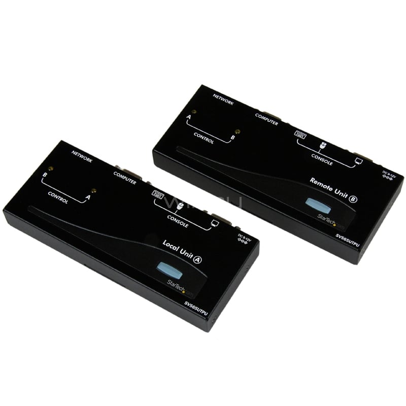 extensor de consola kvm por cat 5 ethernet (150m) con usb y video vga  - startech
