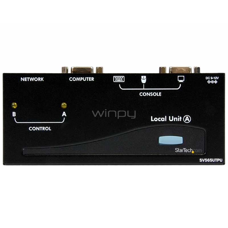 extensor de consola kvm por cat 5 ethernet (150m) con usb y video vga  - startech