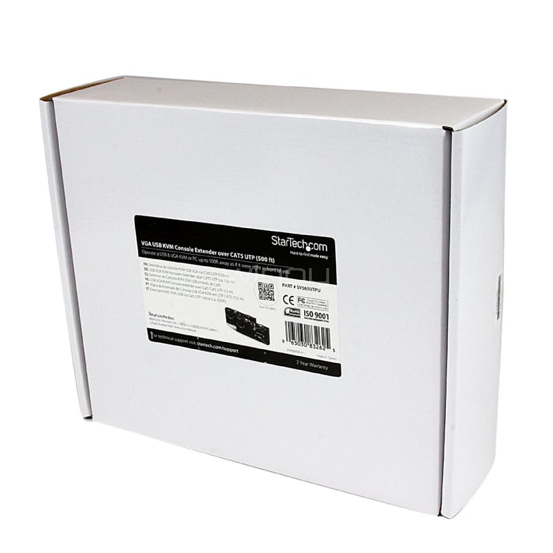 extensor de consola kvm por cat 5 ethernet (150m) con usb y video vga  - startech