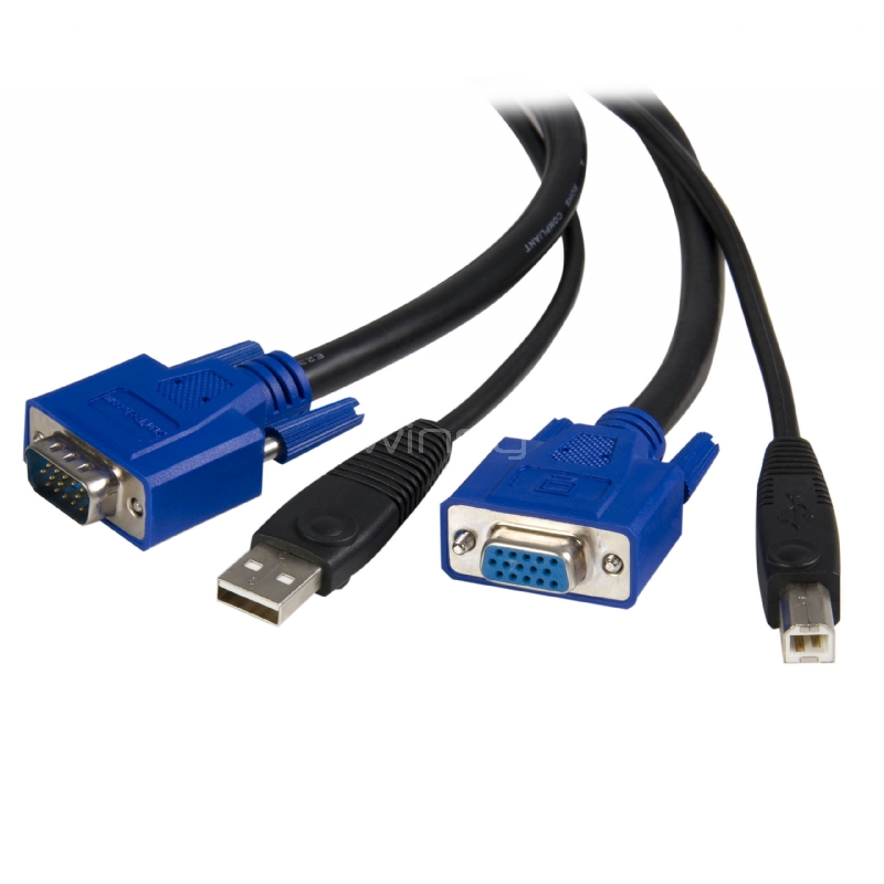 Cable KVM Universal 2 en 1 PS/2 HD-15 VGA de 3m - StarTech