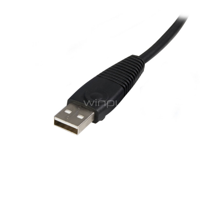 Cable KVM de 1,8m Todo en Uno VGA USB A USB B HD15 - 6ft Pies 2 en 1 - StarTech
