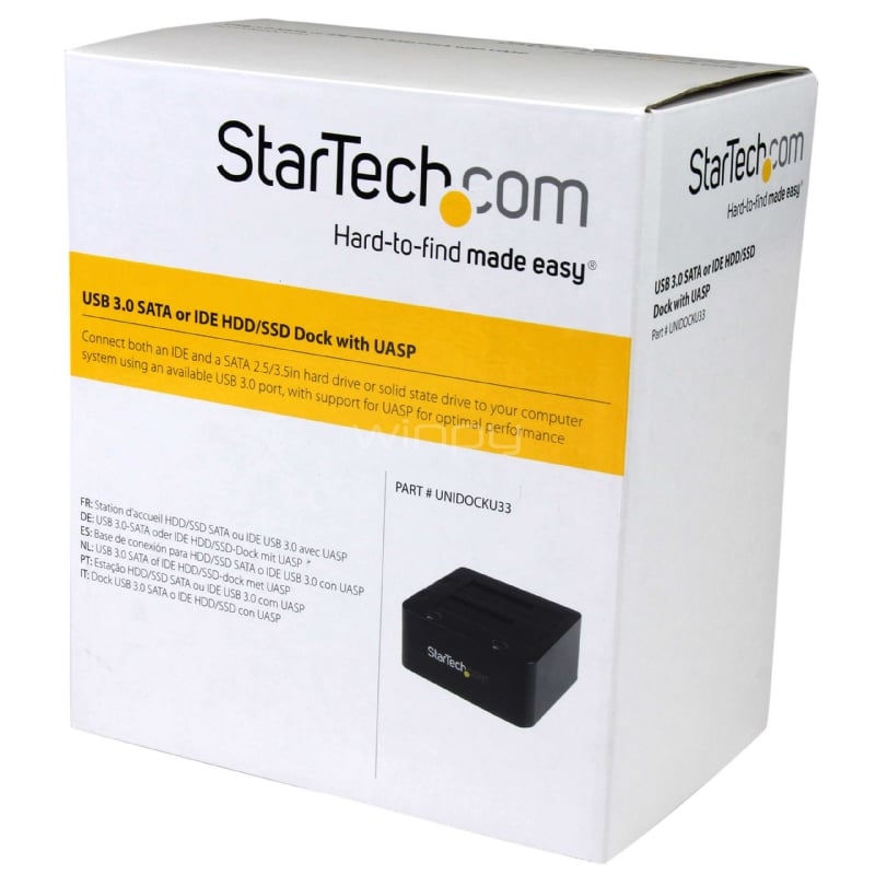 Base de Conexión Universal para Discos Duros - Docking Station USB 3.0 con UASP - StarTech