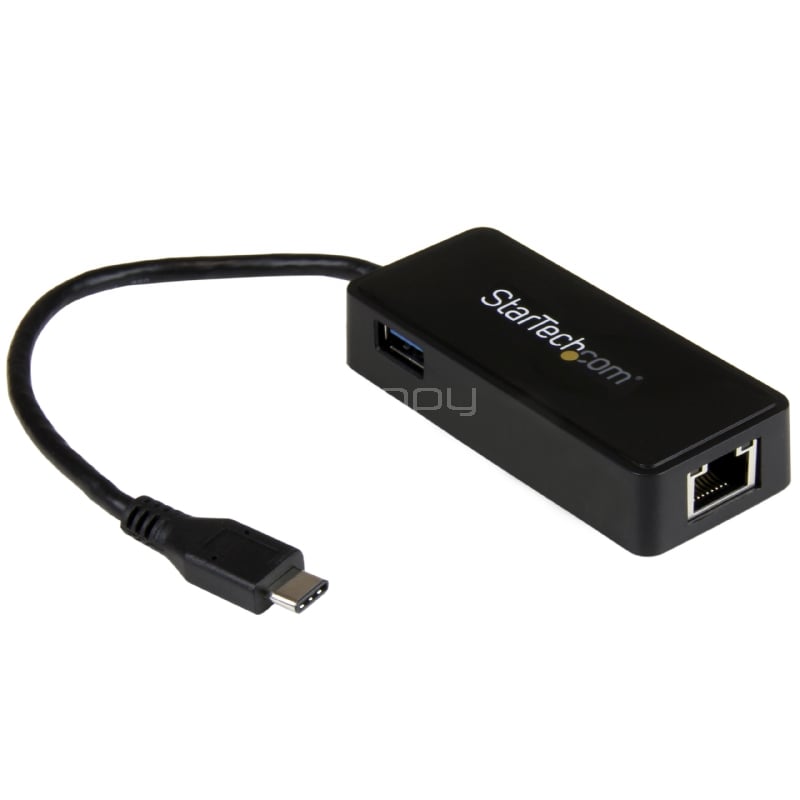 Adaptador de Red Gigabit USB-C con Puerto USB Extra - StarTech