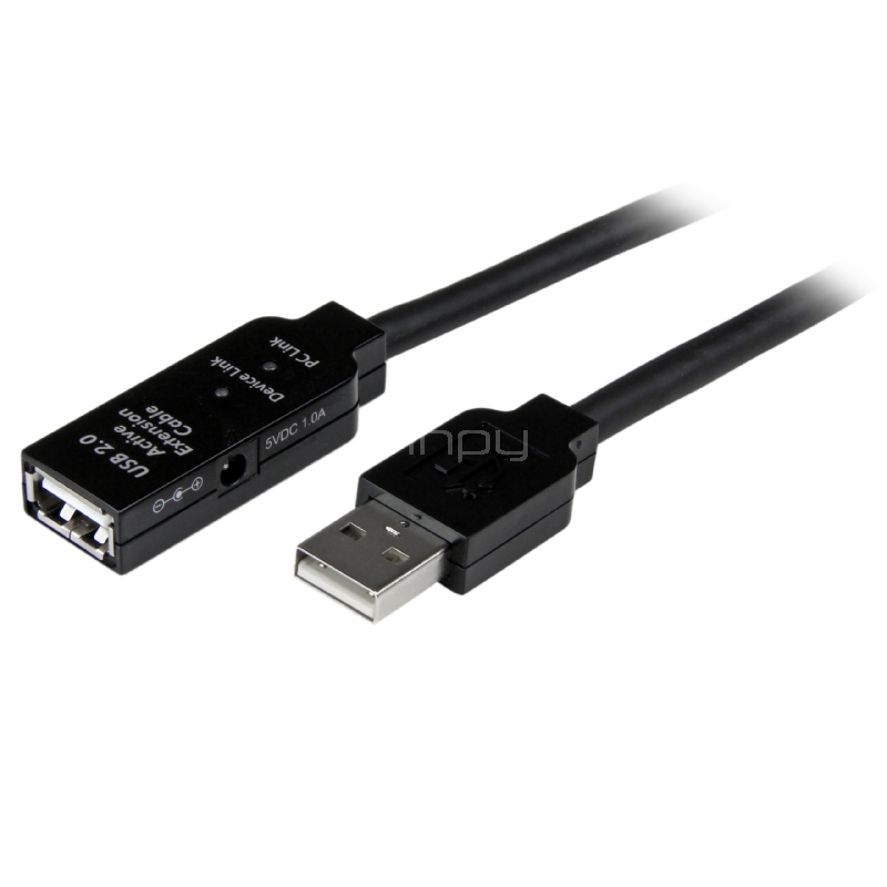 Cable USB 2.0 de Extensión Alargador Activo de 5 metros - Macho a Hembra - StarTech