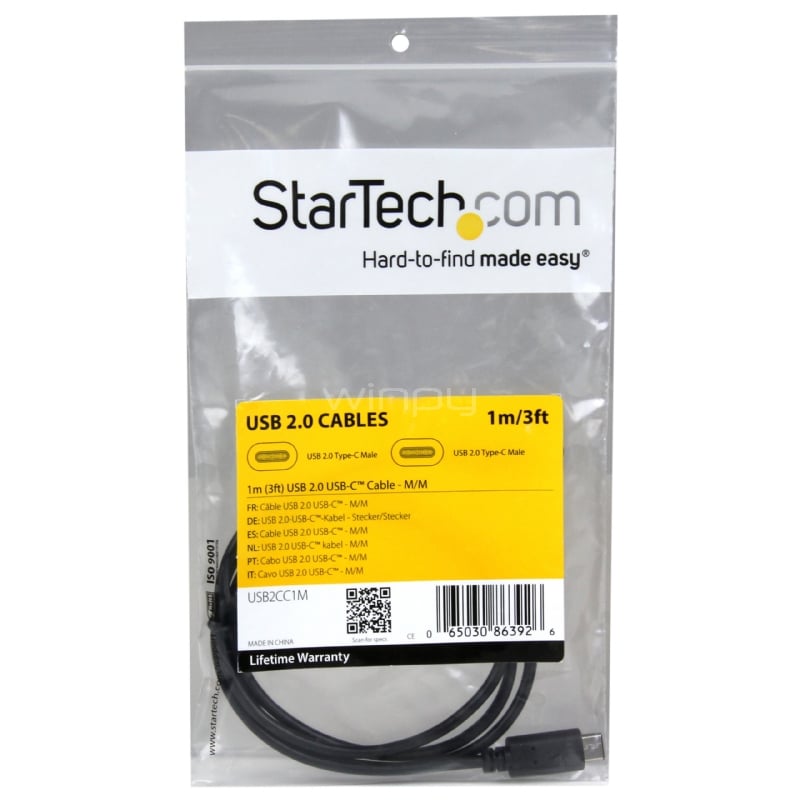 Cable USB-C de 1 metro - USB 2.0 - StarTech