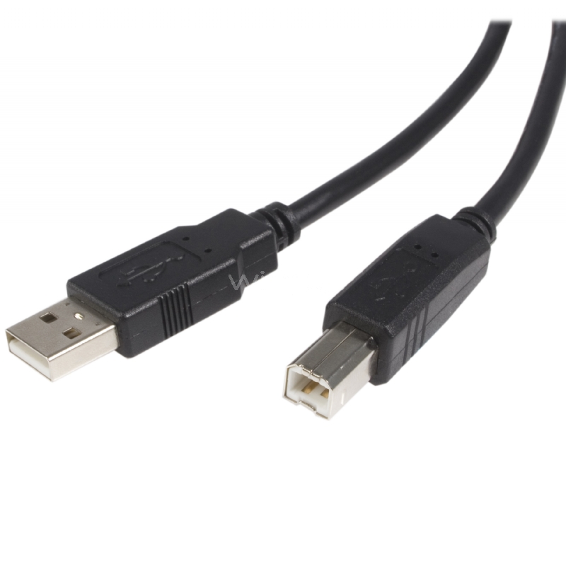 Cable USB 2.0 de 1,8 metros para Impresora - 1x USB A Macho - 1x USB B Macho - Adaptador Negro - StarTech