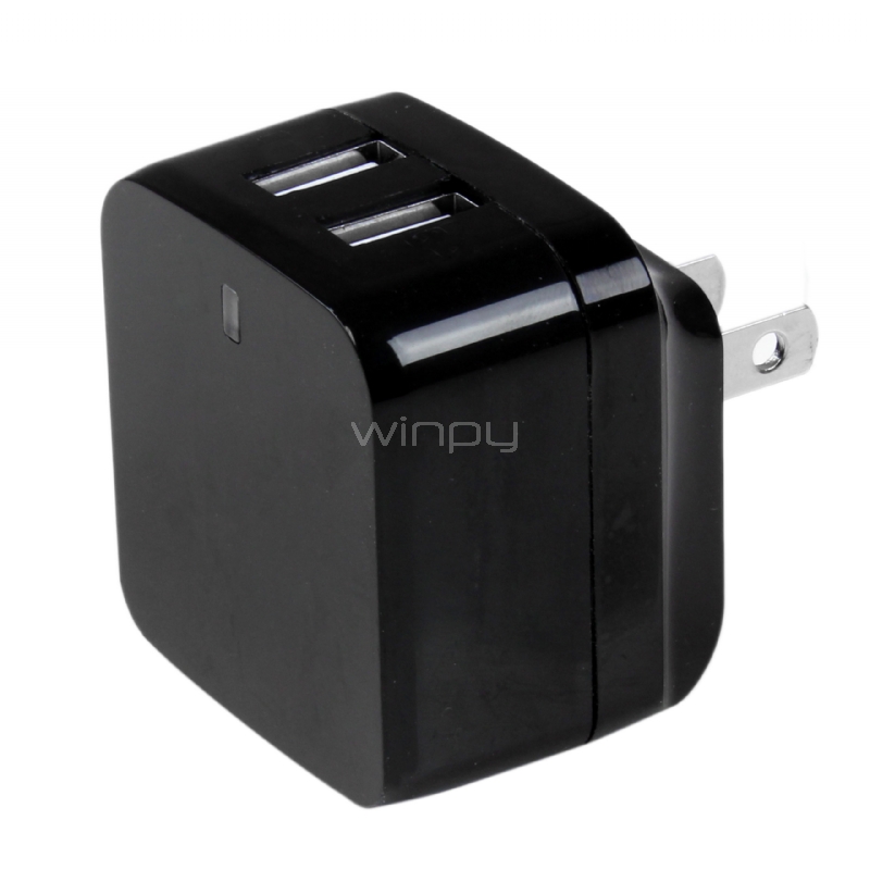 Cargador de Pared USB de 2 Puertos para Tablets Smartphones - Cargador de Alta Potencia para Viajes - StarTech