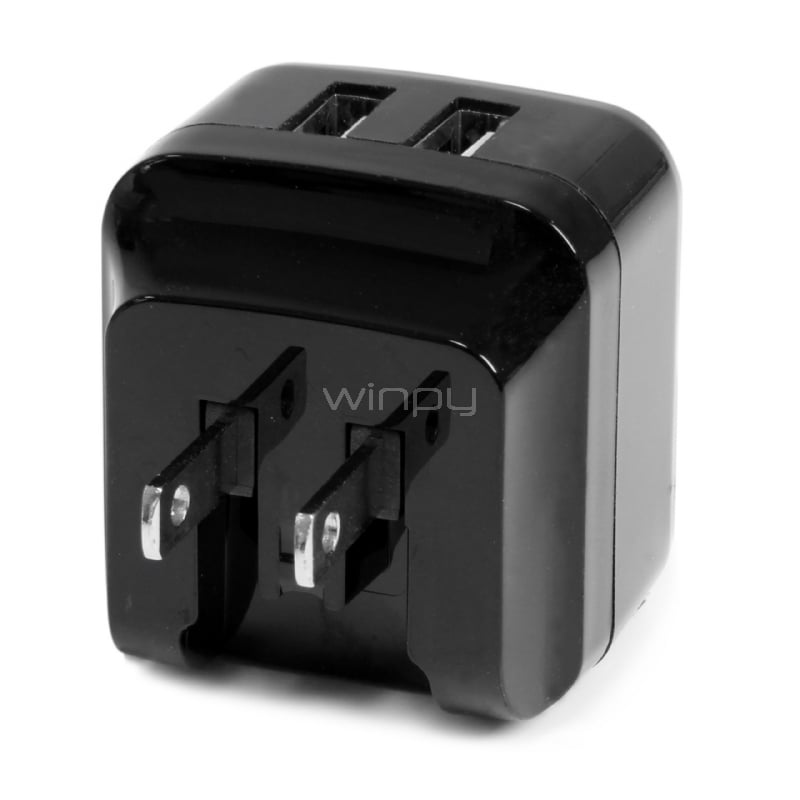 Cargador de Pared USB de 2 Puertos para Tablets Smartphones - Cargador de Alta Potencia para Viajes - StarTech