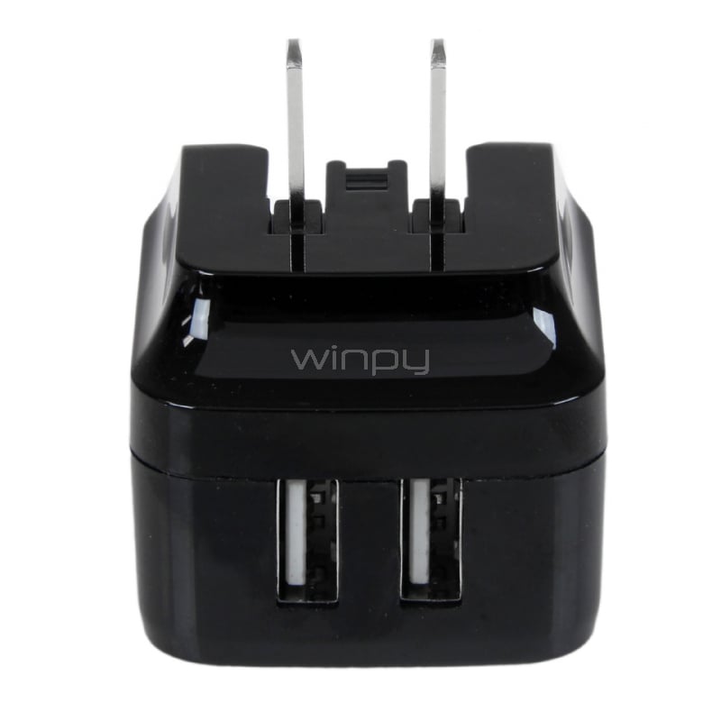 Cargador de Pared USB de 2 Puertos para Tablets Smartphones - Cargador de Alta Potencia para Viajes - StarTech
